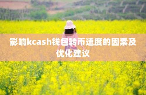 影响kcash钱包转币速度的因素及优化建议