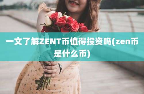 一文了解ZENT币值得投资吗(zen币是什么币)