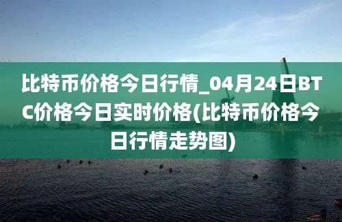 比特币价格今日行情_04月24日BTC价格今日实时价格(比特币价格今日行情走势图)