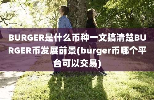 BURGER是什么币种一文搞清楚BURGER币发展前景(burger币哪个平台可以交易)