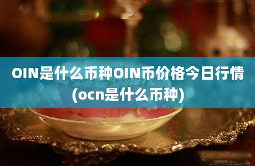 OIN是什么币种OIN币价格今日行情(ocn是什么币种)