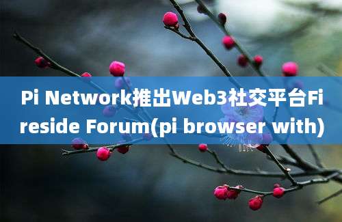 Pi Network推出Web3社交平台Fireside Forum(pi browser with)