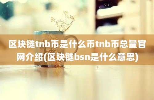 区块链tnb币是什么币tnb币总量官网介绍(区块链bsn是什么意思)