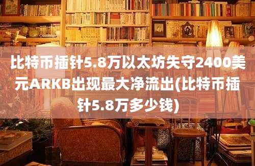 比特币插针5.8万以太坊失守2400美元ARKB出现最大净流出(比特币插针5.8万多少钱)