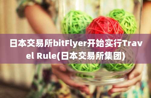 日本交易所bitFlyer开始实行Travel Rule(日本交易所集团)