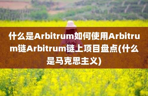 什么是Arbitrum如何使用Arbitrum链Arbitrum链上项目盘点(什么是马克思主义)