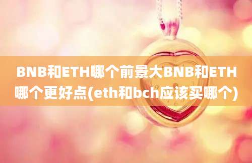 BNB和ETH哪个前景大BNB和ETH哪个更好点(eth和bch应该买哪个)