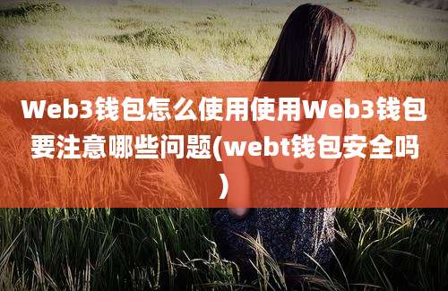 Web3钱包怎么使用使用Web3钱包要注意哪些问题(webt钱包安全吗)