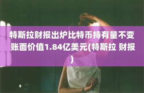 特斯拉财报出炉比特币持有量不变 账面价值1.84亿美元(特斯拉 财报)