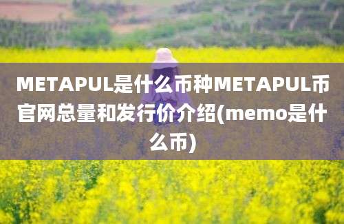 METAPUL是什么币种METAPUL币官网总量和发行价介绍(memo是什么币)