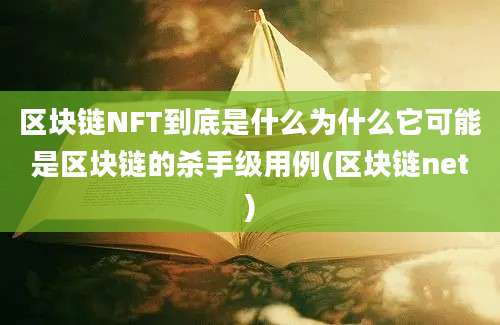 区块链NFT到底是什么为什么它可能是区块链的杀手级用例(区块链net)