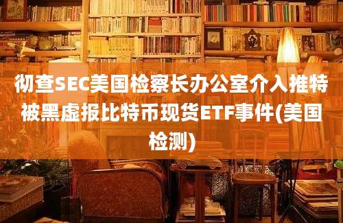 彻查SEC美国检察长办公室介入推特被黑虚报比特币现货ETF事件(美国检测)