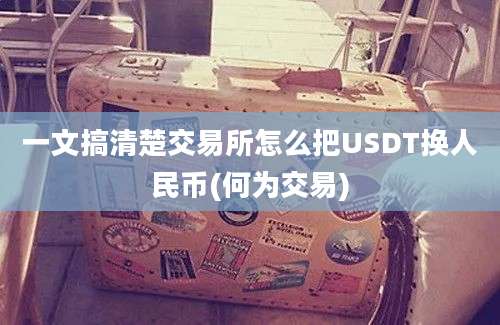 一文搞清楚交易所怎么把USDT换人民币(何为交易)