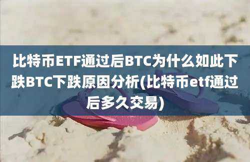 比特币ETF通过后BTC为什么如此下跌BTC下跌原因分析(比特币etf通过后多久交易)