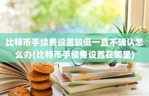 比特币手续费设置较低一直不确认怎么办(比特币手续费设置在哪里)