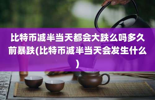 比特币减半当天都会大跌么吗多久前暴跌(比特币减半当天会发生什么)