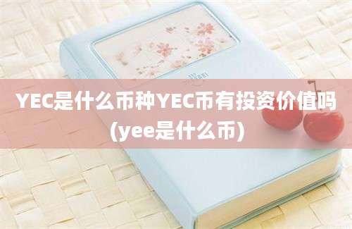 YEC是什么币种YEC币有投资价值吗(yee是什么币)