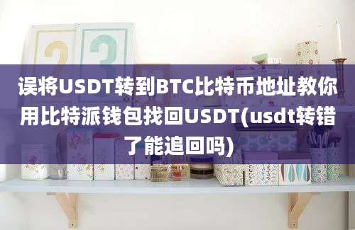 误将USDT转到BTC比特币地址教你用比特派钱包找回USDT(usdt转错了能追回吗)