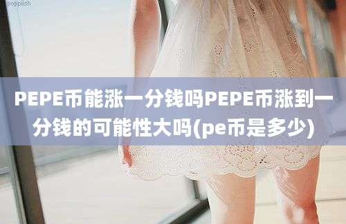 PEPE币能涨一分钱吗PEPE币涨到一分钱的可能性大吗(pe币是多少)