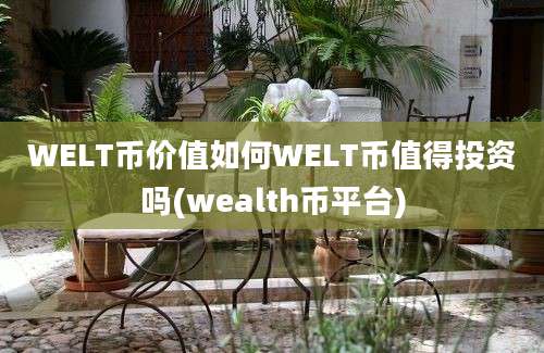 WELT币价值如何WELT币值得投资吗(wealth币平台)