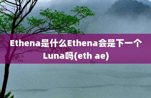 Ethena是什么Ethena会是下一个Luna吗(eth ae)