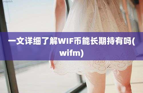 一文详细了解WIF币能长期持有吗(wifm)