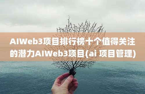 AIWeb3项目排行榜十个值得关注的潜力AIWeb3项目(ai 项目管理)