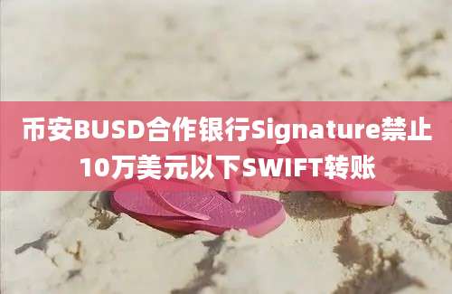 币安BUSD合作银行Signature禁止10万美元以下SWIFT转账