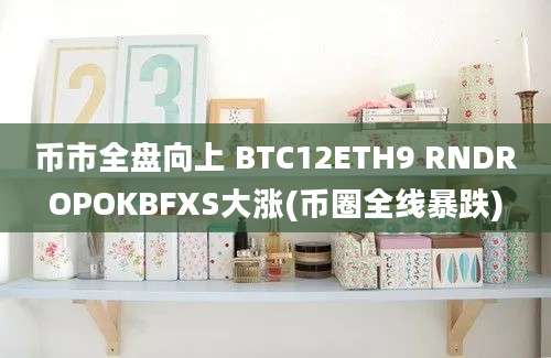 币市全盘向上 BTC12ETH9 RNDROPOKBFXS大涨(币圈全线暴跌)