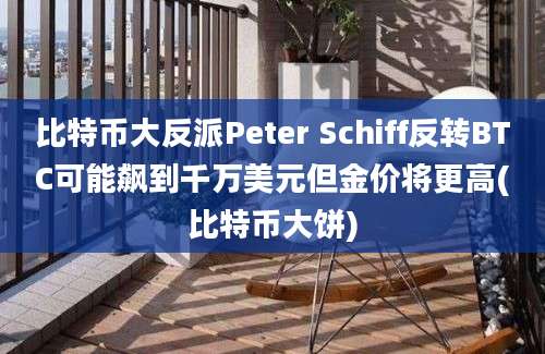 比特币大反派Peter Schiff反转BTC可能飙到千万美元但金价将更高(比特币大饼)