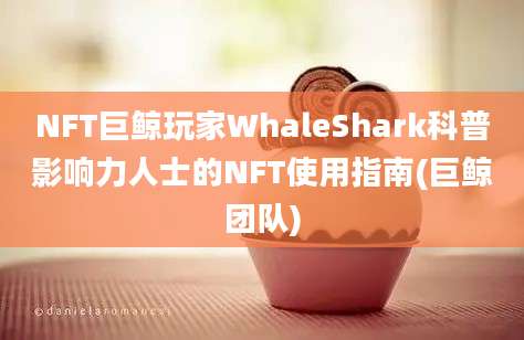 NFT巨鲸玩家WhaleShark科普影响力人士的NFT使用指南(巨鲸团队)