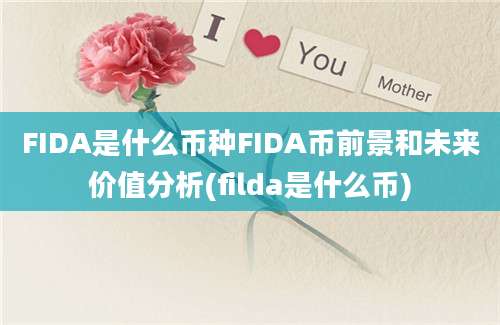 FIDA是什么币种FIDA币前景和未来价值分析(filda是什么币)