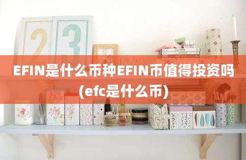 EFIN是什么币种EFIN币值得投资吗(efc是什么币)