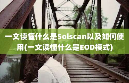 一文读懂什么是Solscan以及如何使用(一文读懂什么是EOD模式)