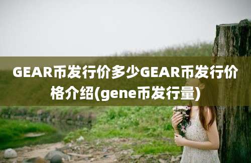 GEAR币发行价多少GEAR币发行价格介绍(gene币发行量)