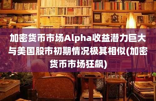 加密货币市场Alpha收益潜力巨大与美国股市初期情况极其相似(加密货币市场狂飙)