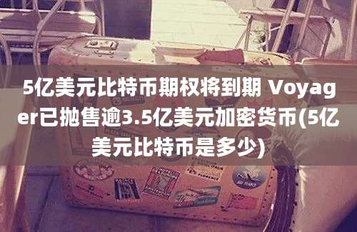 5亿美元比特币期权将到期 Voyager已抛售逾3.5亿美元加密货币(5亿美元比特币是多少)