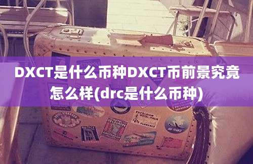 DXCT是什么币种DXCT币前景究竟怎么样(drc是什么币种)