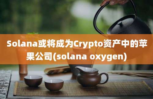 Solana或将成为Crypto资产中的苹果公司(solana oxygen)