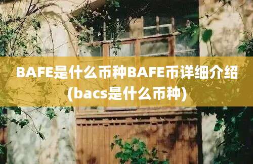 BAFE是什么币种BAFE币详细介绍(bacs是什么币种)