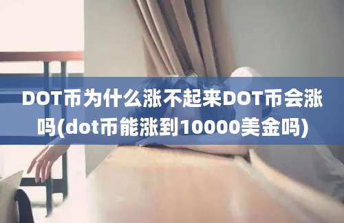 DOT币为什么涨不起来DOT币会涨吗(dot币能涨到10000美金吗)