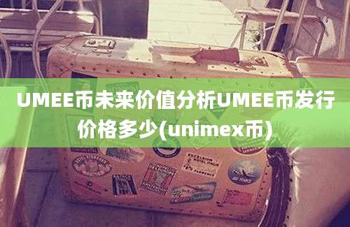 UMEE币未来价值分析UMEE币发行价格多少(unimex币)