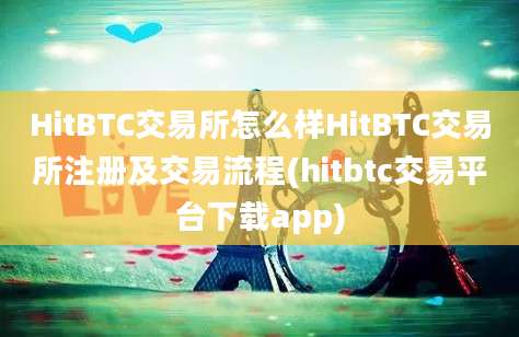 HitBTC交易所怎么样HitBTC交易所注册及交易流程(hitbtc交易平台下载app)