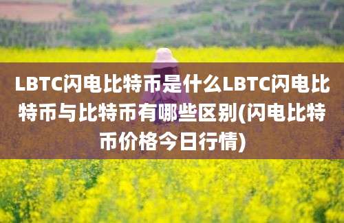 LBTC闪电比特币是什么LBTC闪电比特币与比特币有哪些区别(闪电比特币价格今日行情)