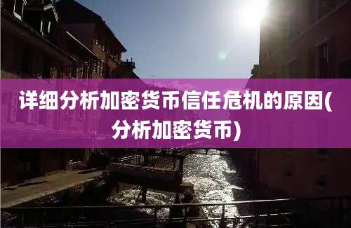 详细分析加密货币信任危机的原因(分析加密货币)