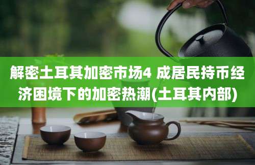 解密土耳其加密市场4 成居民持币经济困境下的加密热潮(土耳其内部)