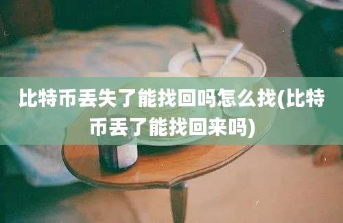 比特币丢失了能找回吗怎么找(比特币丢了能找回来吗)