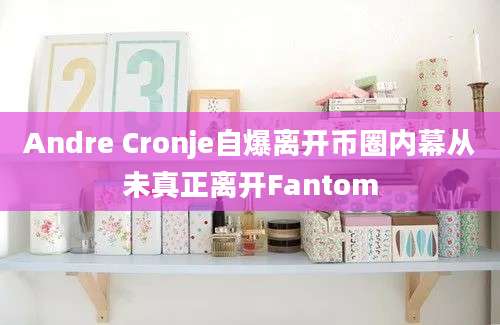 Andre Cronje自爆离开币圈内幕从未真正离开Fantom