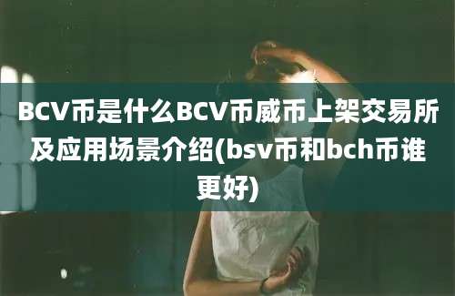 BCV币是什么BCV币威币上架交易所及应用场景介绍(bsv币和bch币谁更好)