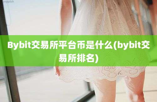 Bybit交易所平台币是什么(bybit交易所排名)